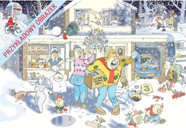 Puzzle Wasgij Christmas - przykładowy obrazek z pudełka
