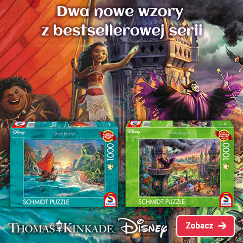 Dwa nowe wzory puzzli z kolekcji Kinkade Disney