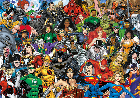 Puzzle 1000 el. Postacie z uniwersum DC Comics