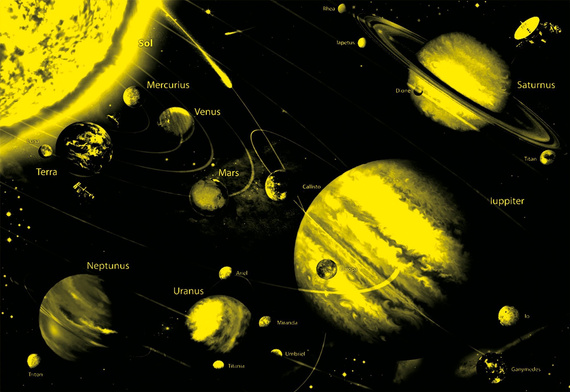 Puzzle 1000 el. Układ Słoneczny (fluorescencyjne)