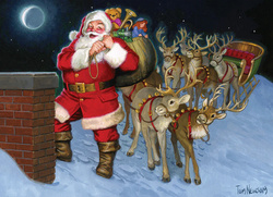 Puzzle 500 el. Przez komin...pod choinkę