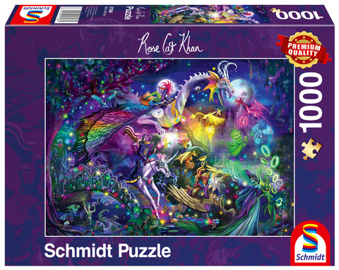 PQ Puzzle 1000 el. ROSE CAT KHAN Cyrk nocy letniej