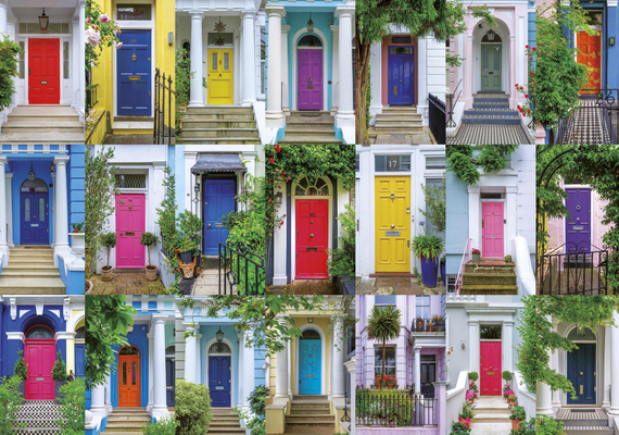 Puzzle 1000 el. Drzwi z Notting Hill / Londyn / Anglia