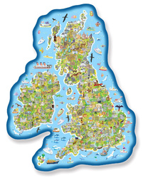 Puzzle 150 el. Wielka Brytania & Irlandia