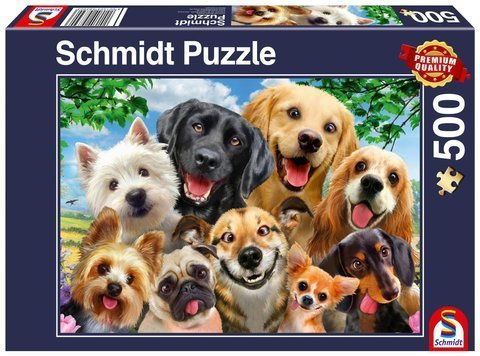 PQ Puzzle 500 el. Psy robią selfie