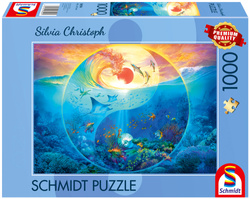 PQ Puzzle 1000 el. SILVIA CHRISTOPH W krainie morskich stworzeń (Yin & Yang)