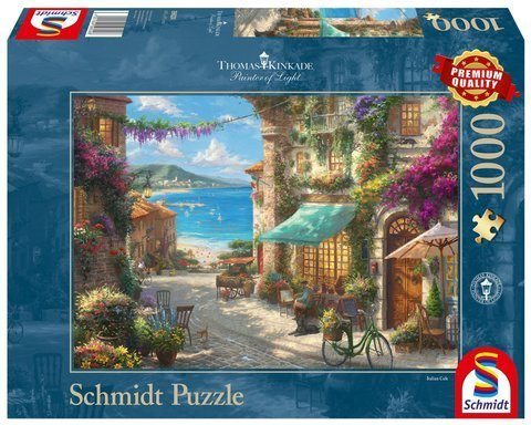 PQ Puzzle 1000 el. THOMAS KINKADE Kawiarenka na Włoskiej Riwierze