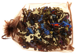 Puzzle drewniane / kolorowe 189 el. - Żółw