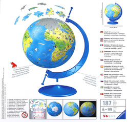 Puzzle 3D - Globus dla dzieci