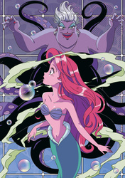 Puzzle 2 x 500 el. Królewna Śnieżka / Mała Syrenka