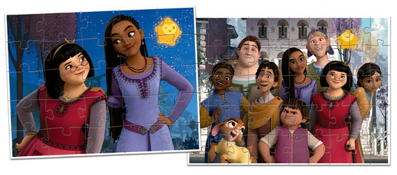 Puzzle 25-50 el. Życzenie (Super zestaw 4 w 1)