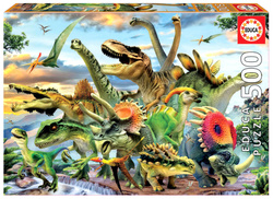 Puzzle 500 el. Dinozaury