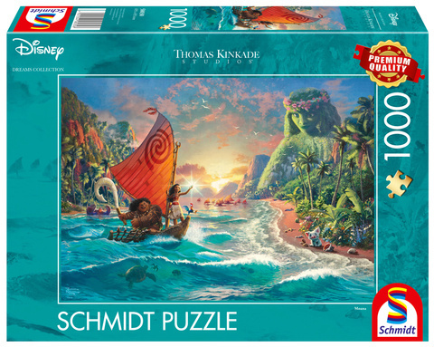 PQ Puzzle 1000 el. THOMAS KINKADE Vaiana: Skarb oceanu (Disney)