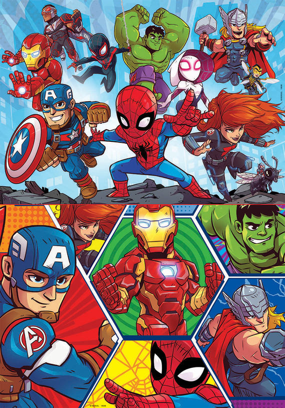 Puzzle 2 x 20 el. Marvel Super Hero Adventures