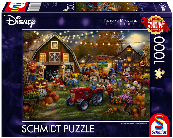 PQ Puzzle 1000 el. THOMAS KINKADE Myszka Miki & Minnie Festiwal dyni (Disney)