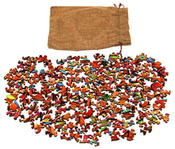 Puzzle drewniane / kolorowe 138 el. - Tygrys