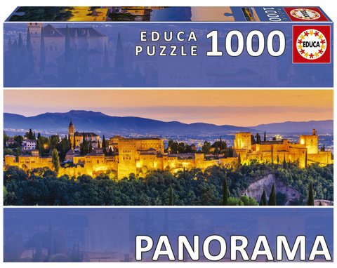Puzzle 1000 el. Alhambra / Grenada / Hiszpania (panorama)