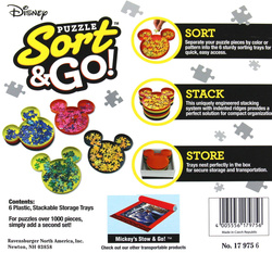 Tacki do sortowania puzzli (sorter) Disney - 6 szt.