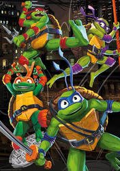 Puzzle 2 x 500 el. Wojownicze Żółwie Ninja