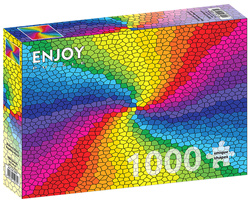 Puzzle 1000 el. Kolorowy witraż