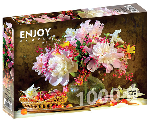 Puzzle 1000 el. Piwonie