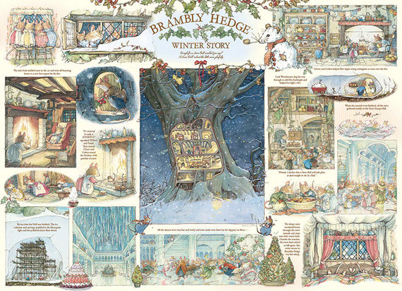 Puzzle 1000 el. Brambly Hedge: Zima