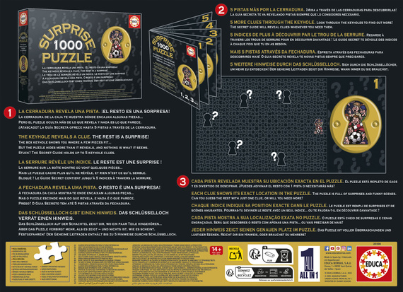 Puzzle 1000 el. (Surprise Puzzle) Piłka nożna