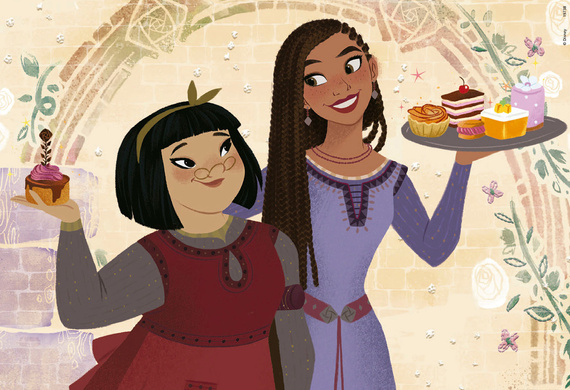 Puzzle 2 x 25 el. Życzenie (drewniane)