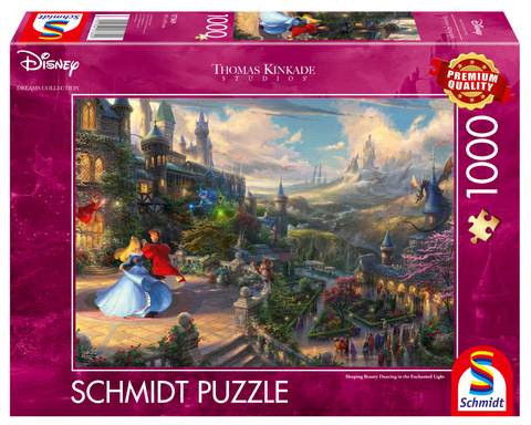 PQ Puzzle 1000 el. THOMAS KINKADE Śpiąca Królewna w tańcu (Disney)
