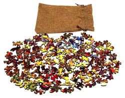 Puzzle drewniane / kolorowe 118 el. - Berneński pies pasterski