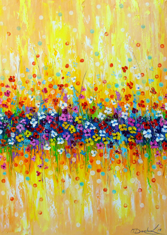 Puzzle 1000 el. Kwiatowa abstrakcja