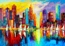 Puzzle 1000 el. Wieczór w Nowym Jorku