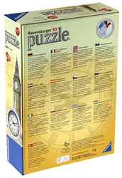 Puzzle 3D - Big Ben z prawdziwym zegarem