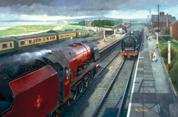 Puzzle 500 el. Stacja kolejowa Hest Bank