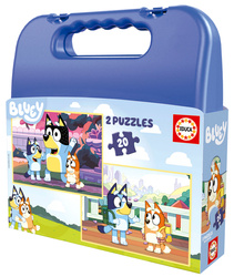 Puzzle 2 x 20 el. Blue (walizka)