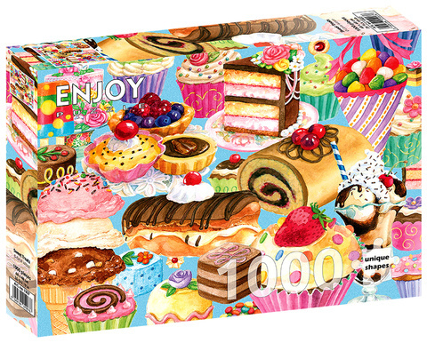 Puzzle 1000 el. Słodkie przysmaki