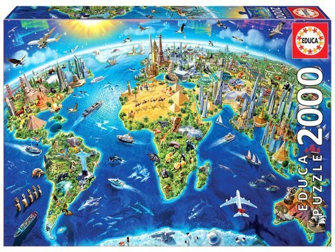Puzzle 2000 el. Zabytki całego świata