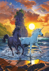 Puzzle 1000 el. Jednorożce na plaży, Vincent Hie