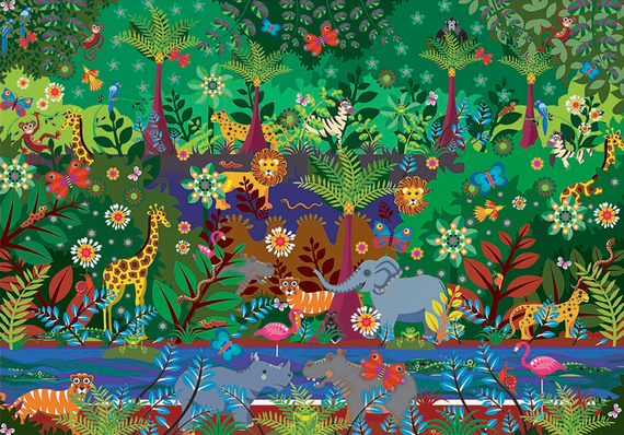 Puzzle 500 el. Dżungla