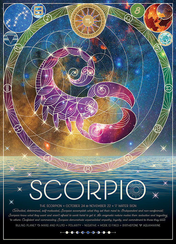 Puzzle 500 el. Znaki zodiaku: Skorpion