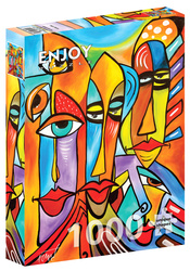 Puzzle 1000 el. Kolorowe twarze