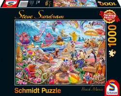 PQ Puzzle 1000 el. STEVE SUNDRAM Zwierzaki na plaży (Beach Mania)