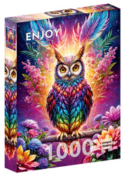 Puzzle 1000 el. Kolorowa sowa