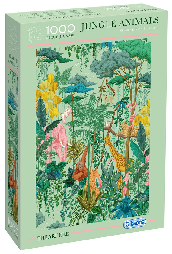 Puzzle 1000 el. Zwierzęta w dżungli