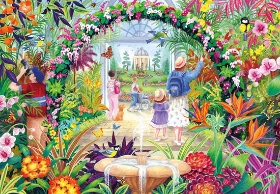 Puzzle 500 el. Kwiaty botaniczne