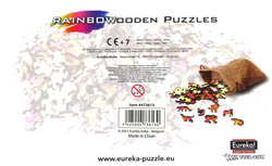 Puzzle drewniane / kolorowe 138 el. - Tygrys