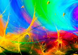 Puzzle 1000 el. Tęczowe fraktale