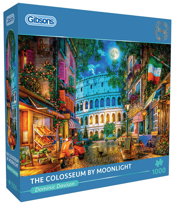 Puzzle 1000 el. Koloseum w blasku księżyca / Rzym / Włochy