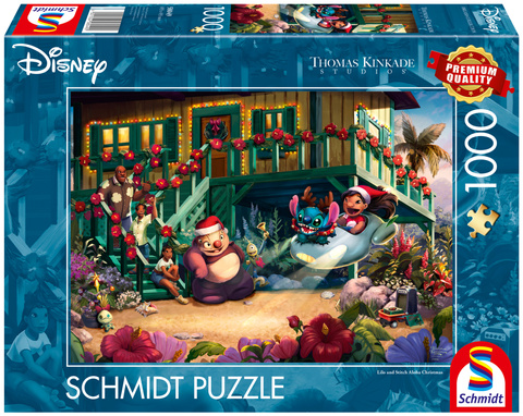 PQ Puzzle 1000 el. THOMAS KINKADE Lilo & Stich Święta w duchu Aloha (Disney)