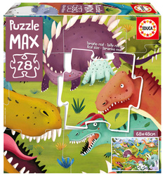Puzzle XL 28 el. Dinozaury